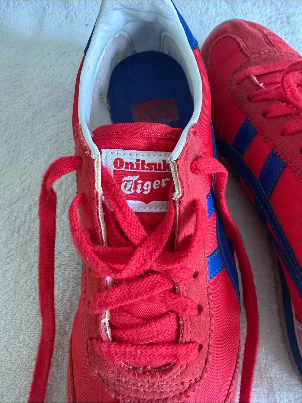 Onitsuka Tiger California 78 Casual Sneakers US3 Kids Red/Blue